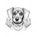 A married truck driver and writer who love dune, have miniature dachshunds, lots of kids, and who love to travel  tattoo design idea