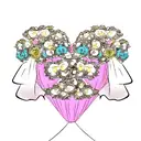 weird marriage  tattoo design idea