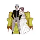 weird marriage  tattoo design idea