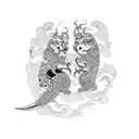 Married odd couple tattoo design idea