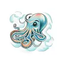 sexy octopus tattoo design idea