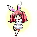 Bunny tattoo design idea