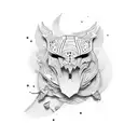  strips in cross tattoo design idea