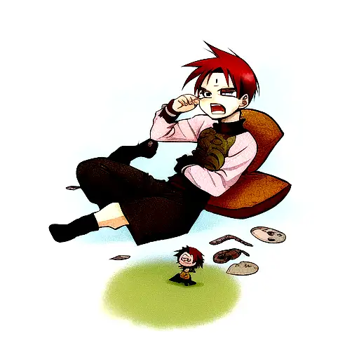 gaara losing his mind  tattoo design idea