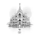 duomo di milano tattoo design idea
