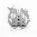 duomo di milano tattoo design idea