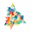 geometry patterns tattoo design idea