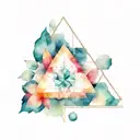 geometry patterns tattoo design idea