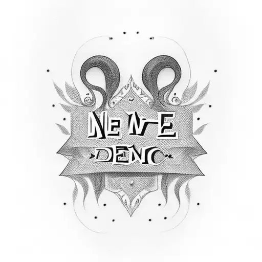  name Delone in cursive tattoo design idea