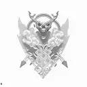  name Delone in cursive tattoo design idea