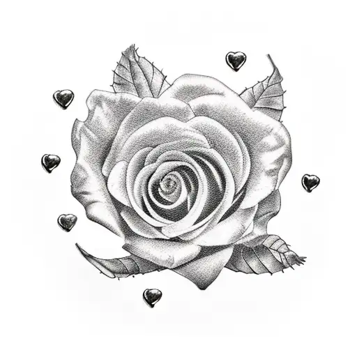 a lime slice and candy hearts tattoo design idea