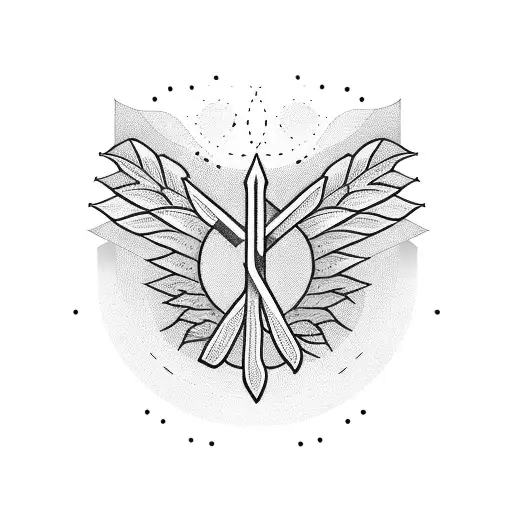 wheat with sickle tattoo design idea