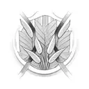 wheat with sickle tattoo design idea