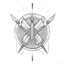 wheat with sickle tattoo design idea