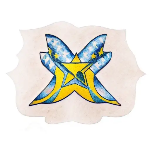 Cuban flag tattoo design idea