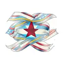 Cuban flag tattoo design idea