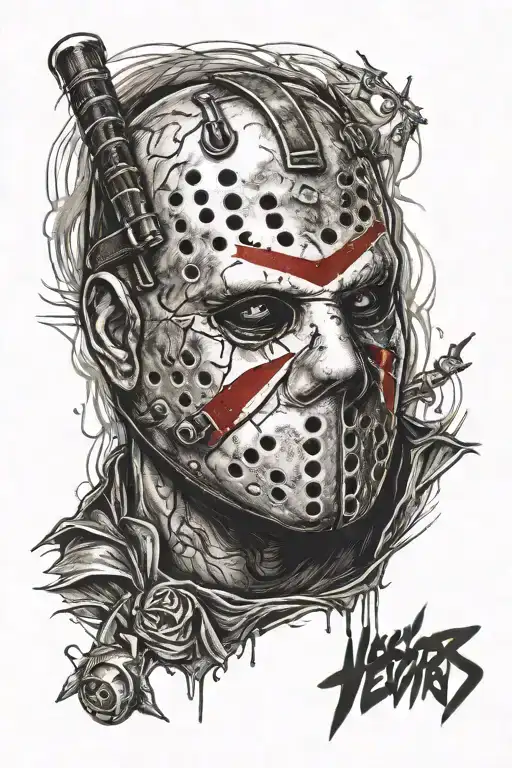 NY Based with jason voorhees tattoo design idea