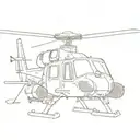 helicopter flying shellback with rifle and night vision goggles tattoo design idea