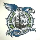 seahawks logo and mariners logo intertwined  tattoo design idea