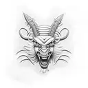 Angry Taurus tattoo design idea