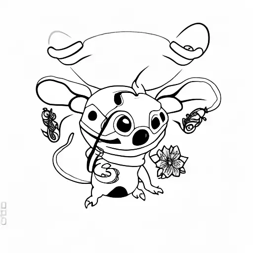 stitch tattoo design idea
