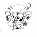 stitch tattoo design idea