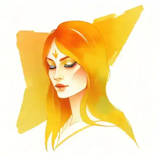 high priestess tattoo design idea