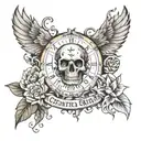 Create, explore, expend, conquer tattoo design idea
