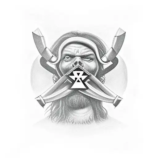 Axe with Redrum quote from The Shining tattoo design idea