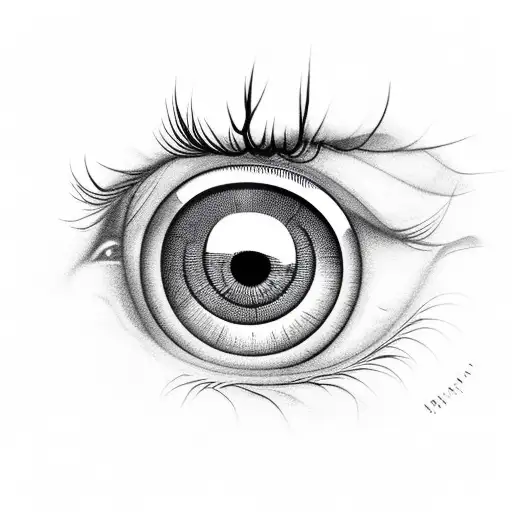 eye that symbolises gratitude tattoo design idea