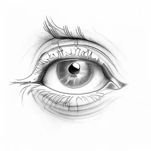 eye that symbolises gratitude tattoo design idea