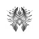 arrows and feathers tattoo design idea