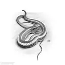 Black Mamba Snake tattoo design idea