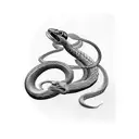Black Mamba Snake tattoo design idea