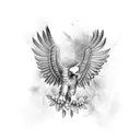 Brazilian Harpy Eagle tattoo design idea