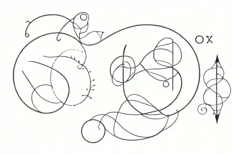 70x7 tattoo design idea