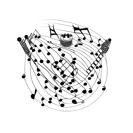 sound engineer, rock music, networks, coding, love, chess, adhd tattoo design idea