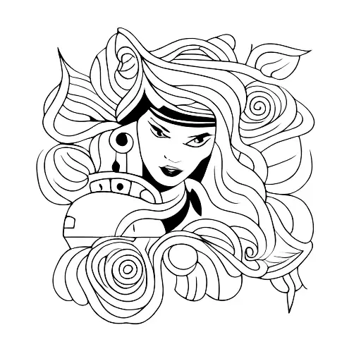 mama queen tattoo design idea
