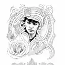 mama queen tattoo design idea