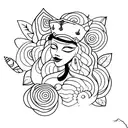 mama queen tattoo design idea