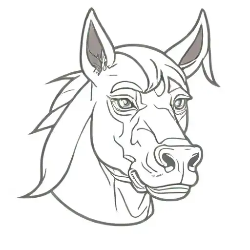 BoJack Horseman tattoo design idea
