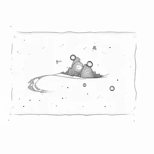 the milky way tattoo design idea