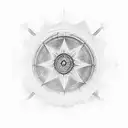 Dharma wheel tattoo design idea