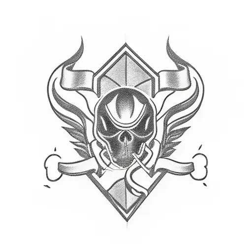 A sleek and detailed tattoo design featuring a motorcycle intertwined with a school building, symbolizing the client's passion for motorbikes and education tattoo design idea