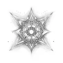 chaos star tattoo design idea