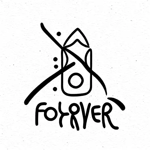 forever young tattoo design idea