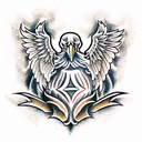 roman eagle tattoo design idea