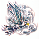 roman eagle tattoo design idea