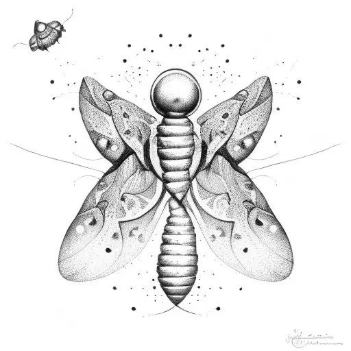 worm, cocoon, buetterfly tattoo design idea