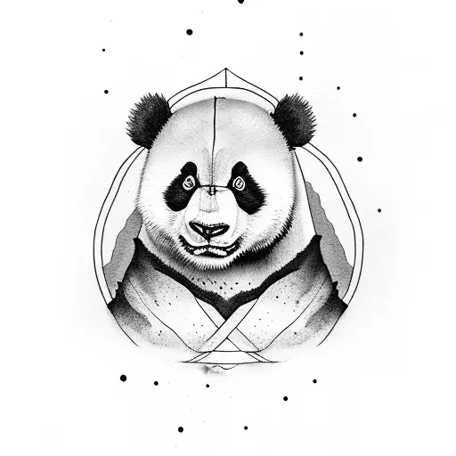 Panda Ninja tattoo design idea